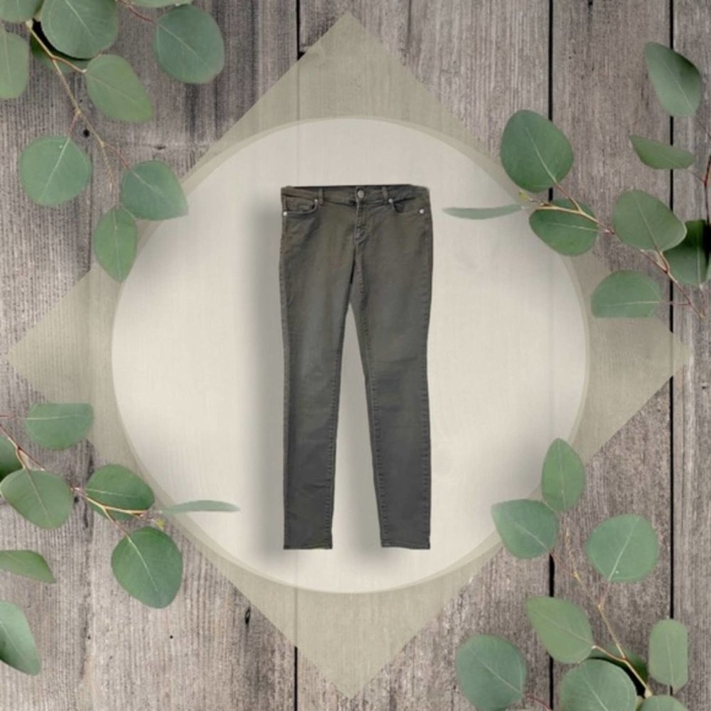 Loft Hunter Green Modern Skinny Pants